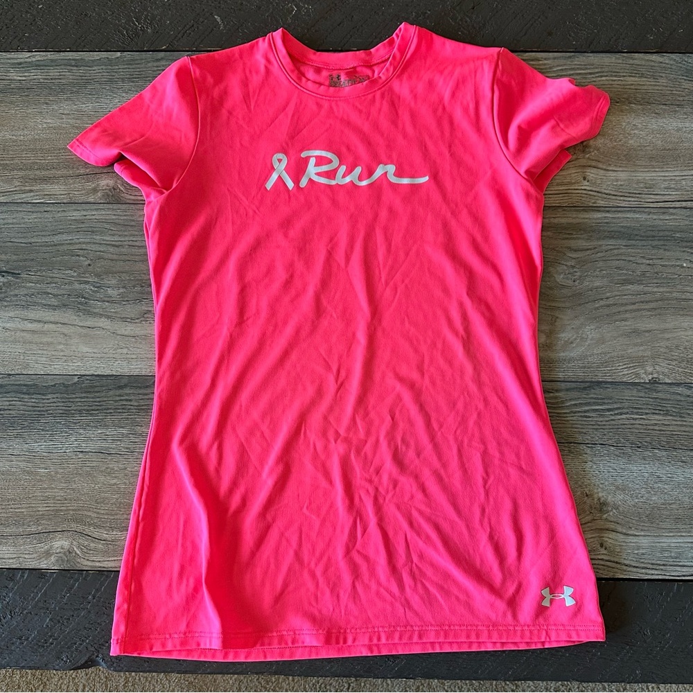 UnderArmour Running Top - Breast Cancer Awareness - Small